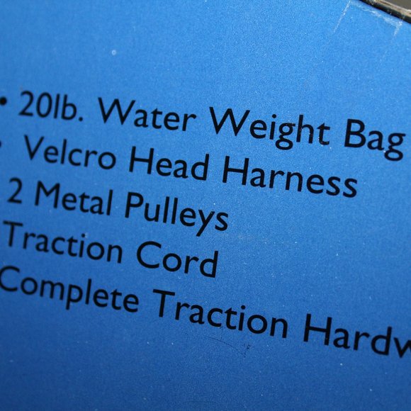 NIB Invacare Neck Back Traction Set Overdoor Cervical Kit 20 lb Weight Bag - Picture 3 of 8